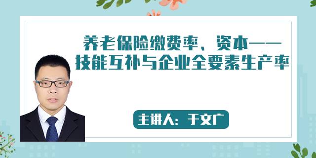 养老保险缴费率、资本——技能互补与企业全要素生产率