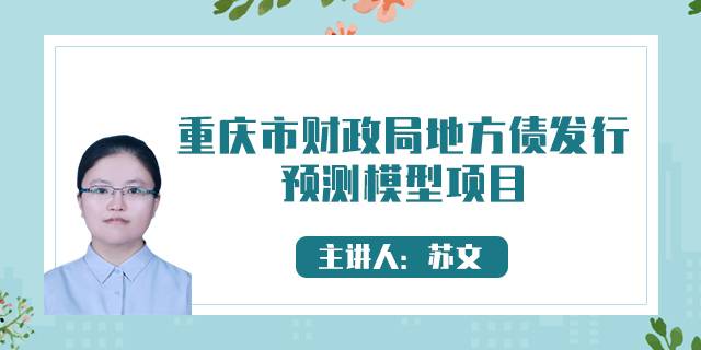 重庆市财政局地方债发行预测模型项目