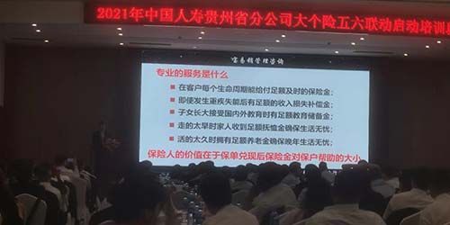 中国人寿贵州省分公司大个险培训