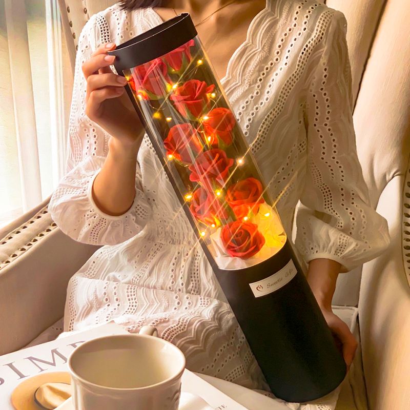 香皂玫瑰花抱抱桶